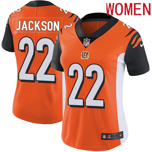 2019 Women Cincinnati Bengals #22 Jackson orange Nike Vapor Untouchable Limited NFL Jersey->women nfl jersey->Women Jersey